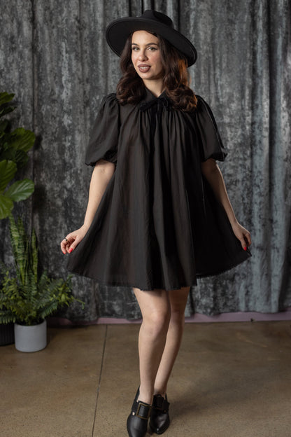 SYBIL - Linen mini tent dress - by Witchwood Bags
