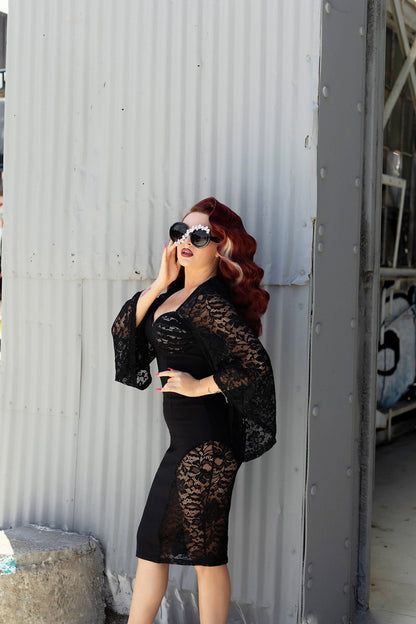 Weasel Wear Deborah Asymmetrical Lace Dress