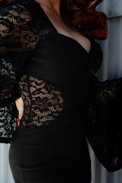 Weasel Wear Deborah Asymmetrical Lace Dress