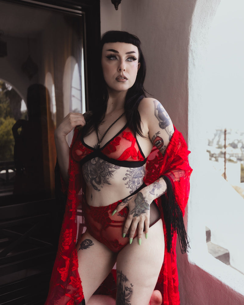 Blood Moon Kimono by The Pretty Cult