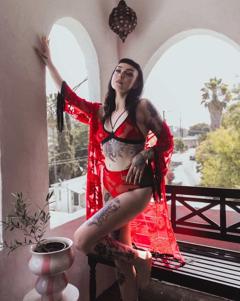 Blood Moon Kimono by The Pretty Cult