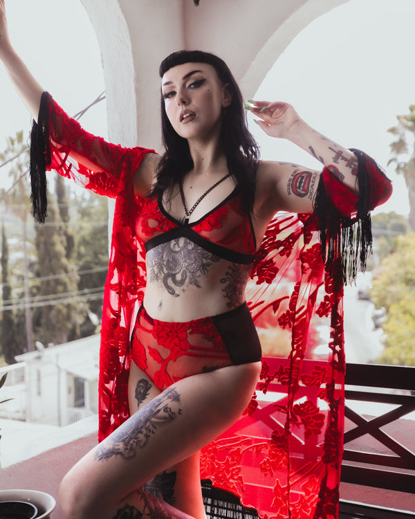 Blood Moon Kimono by The Pretty Cult