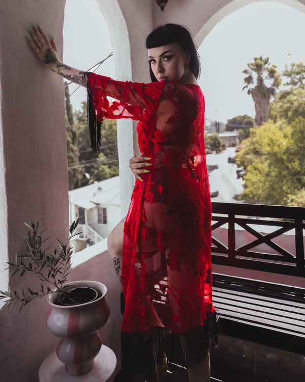 Blood Moon Kimono by The Pretty Cult