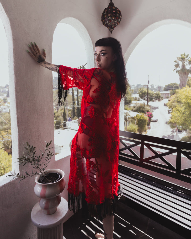 Blood Moon Kimono by The Pretty Cult
