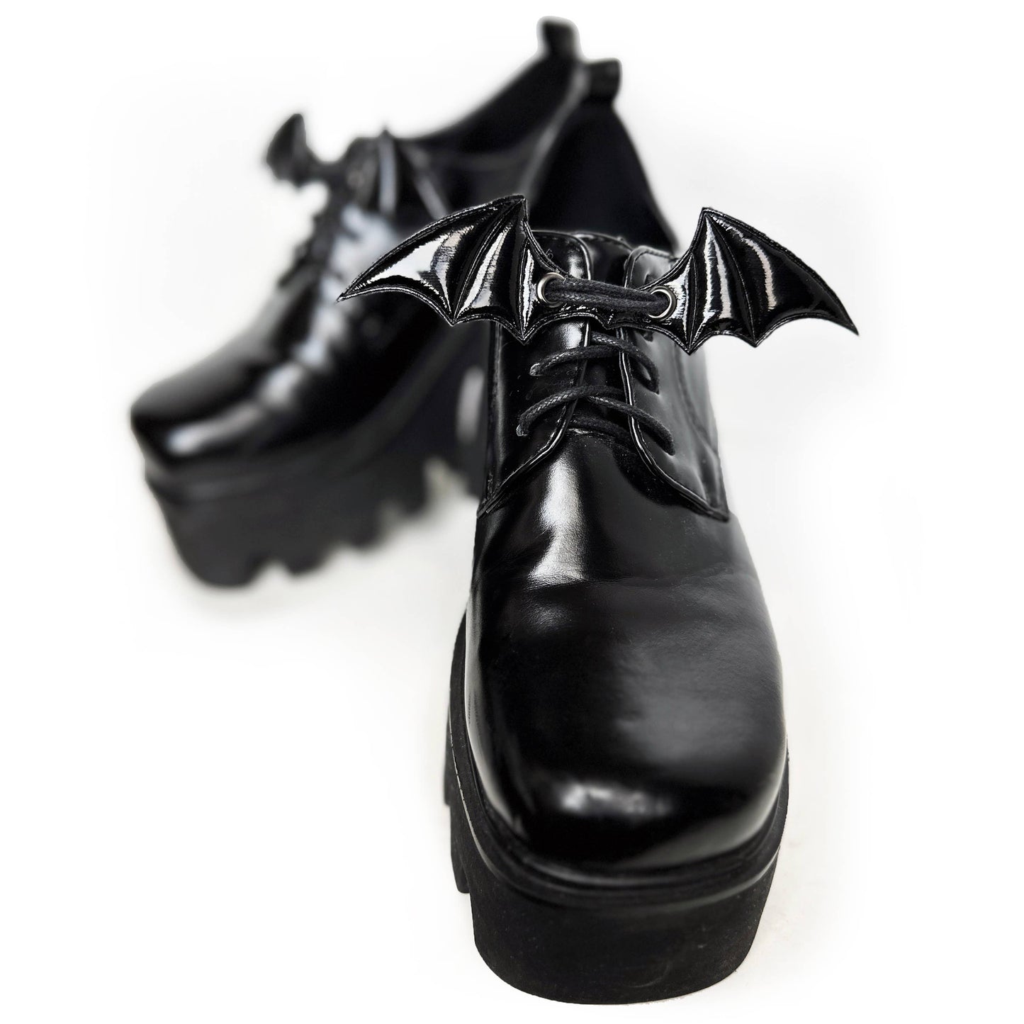 Skate & Shoe Bat Wing Lace Charms: Black by Espi Lane