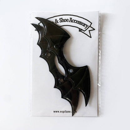 Skate & Shoe Bat Wing Lace Charms: Black by Espi Lane