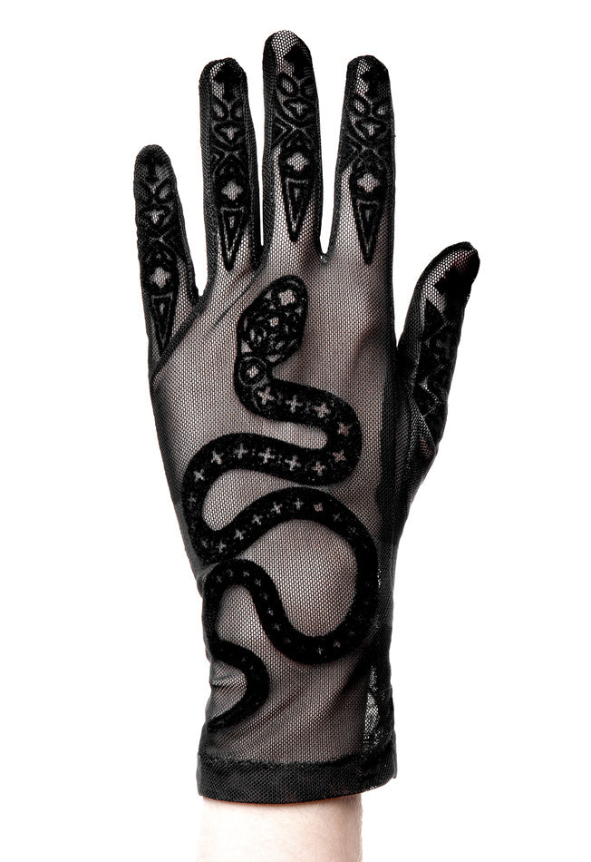 Cathedral Snake Mesh Gloves from Restyle