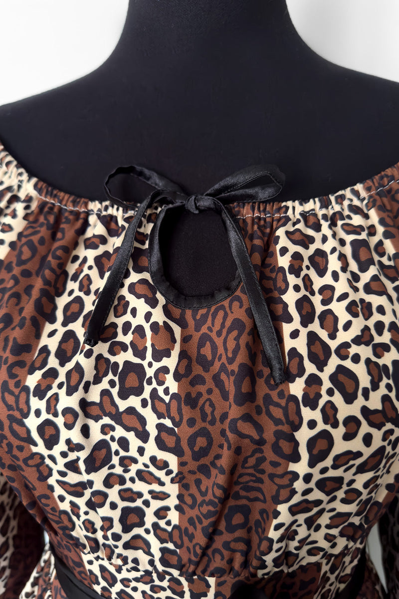 Eva Dress Leopard Print by The Oblong Box Shop