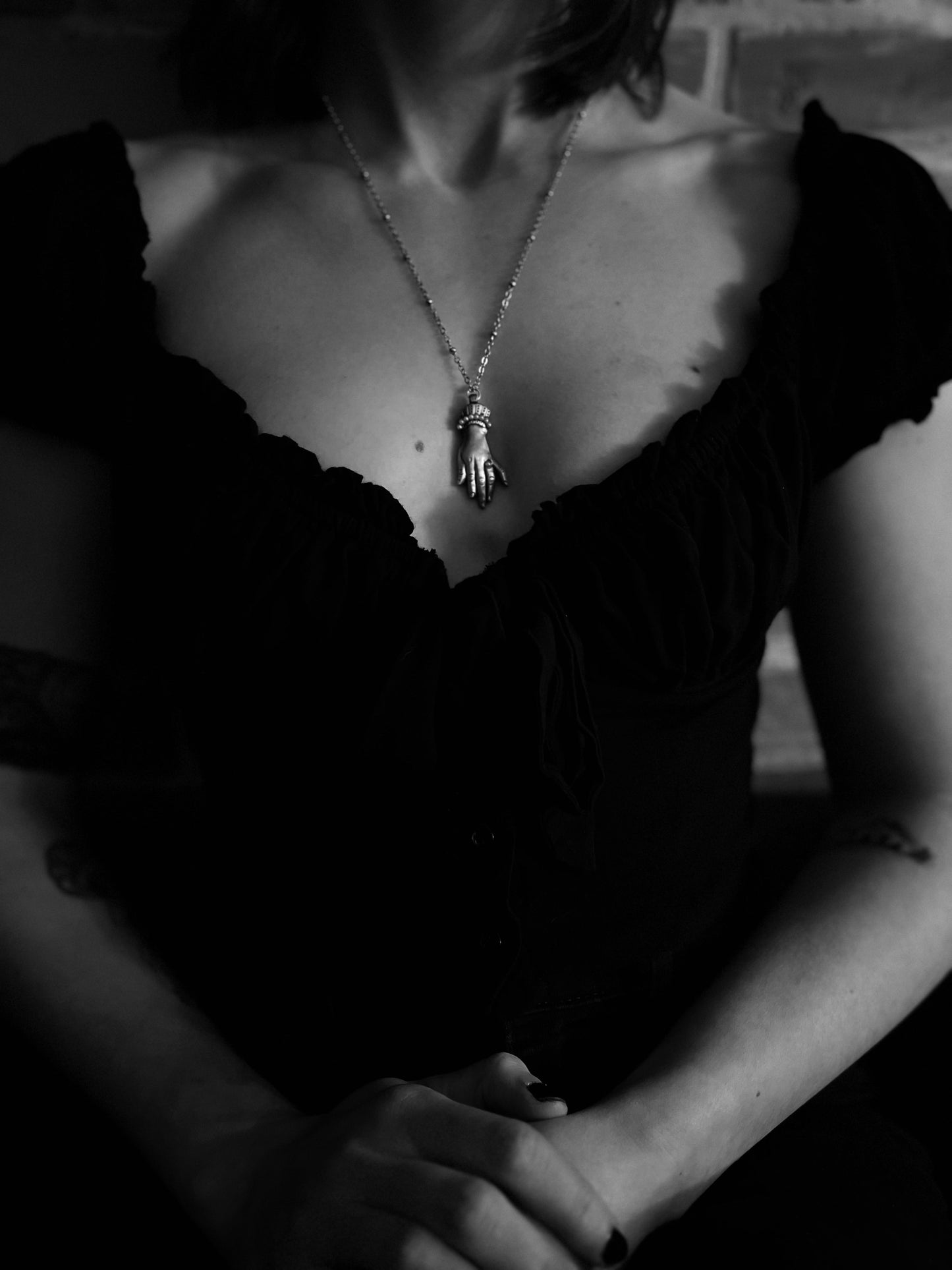 Victorian Hand necklace by Seance