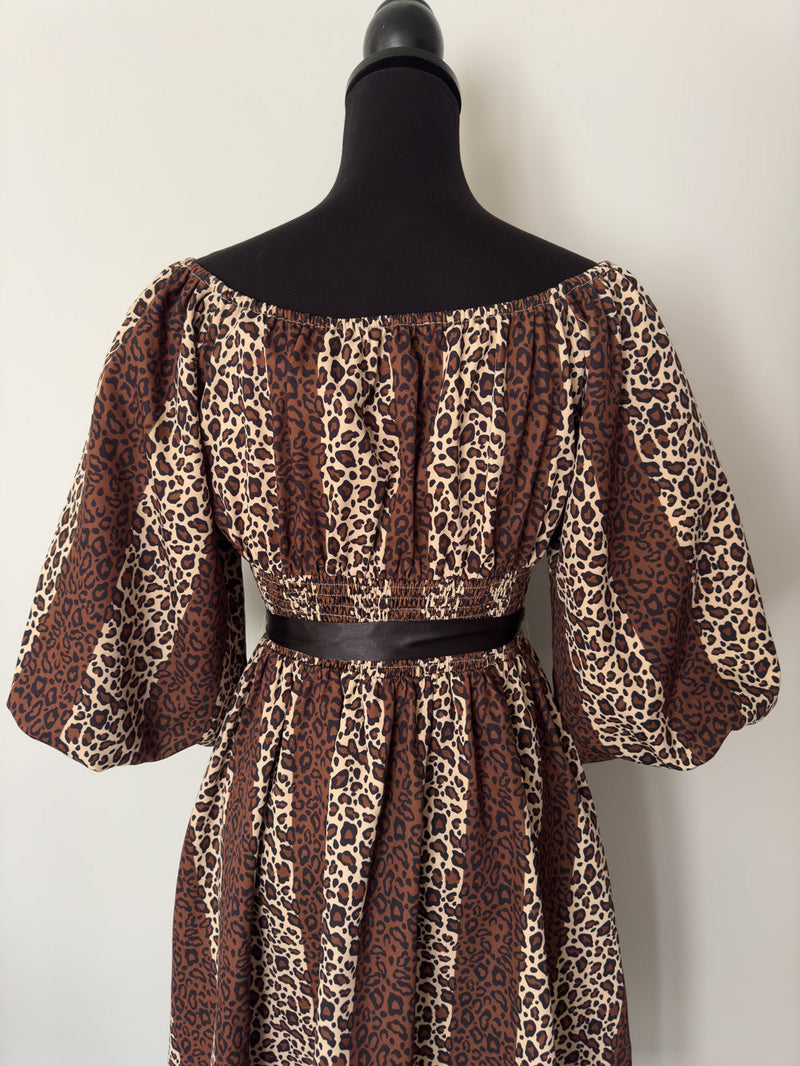 Eva Dress Leopard Print by The Oblong Box Shop