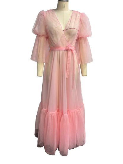 Timeless Temptress Tulle Robe Dress By Elle Rebel