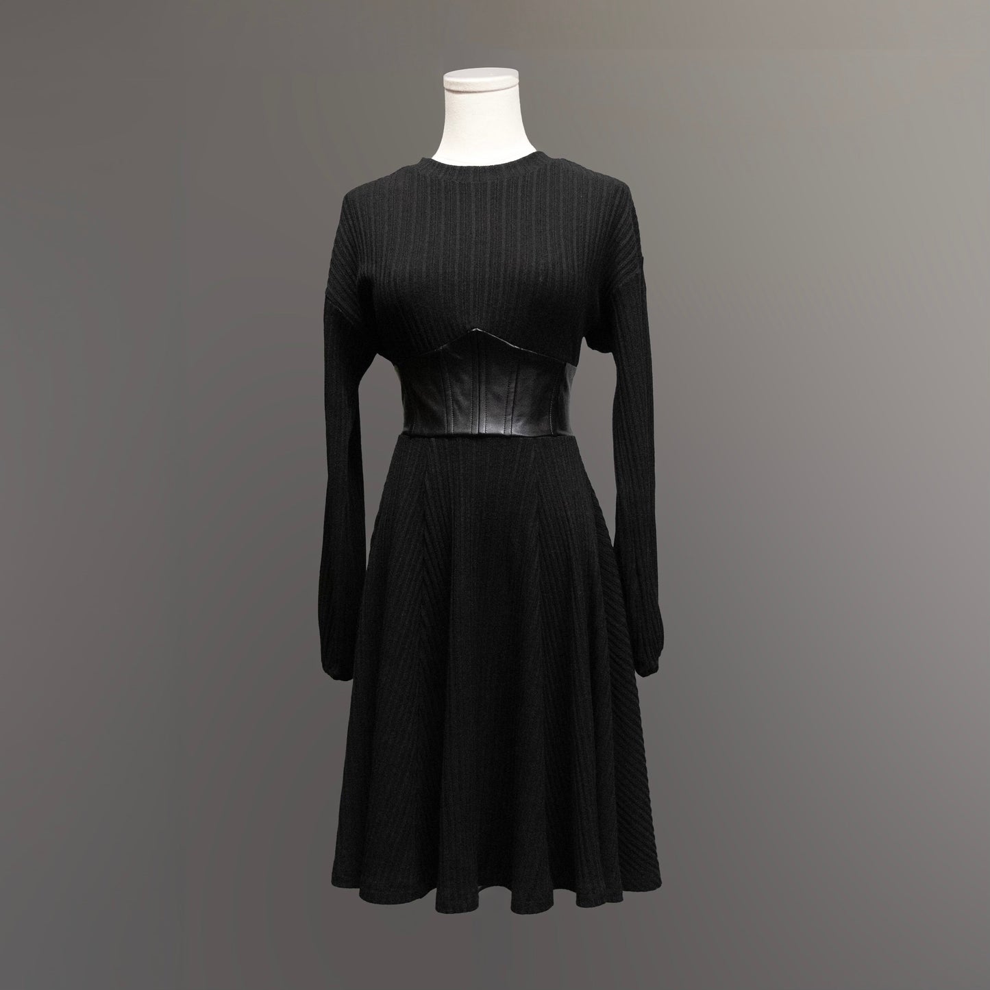 Blythe - Sweater Dress with Corset Waist by Witchwood Bags