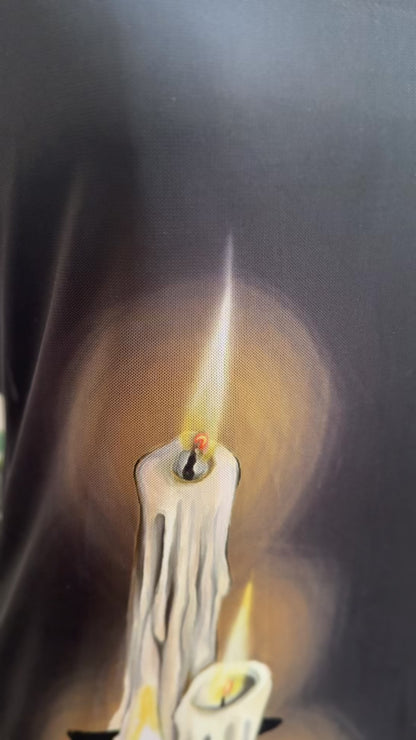 Melting Candles Mesh Wiggle Dress