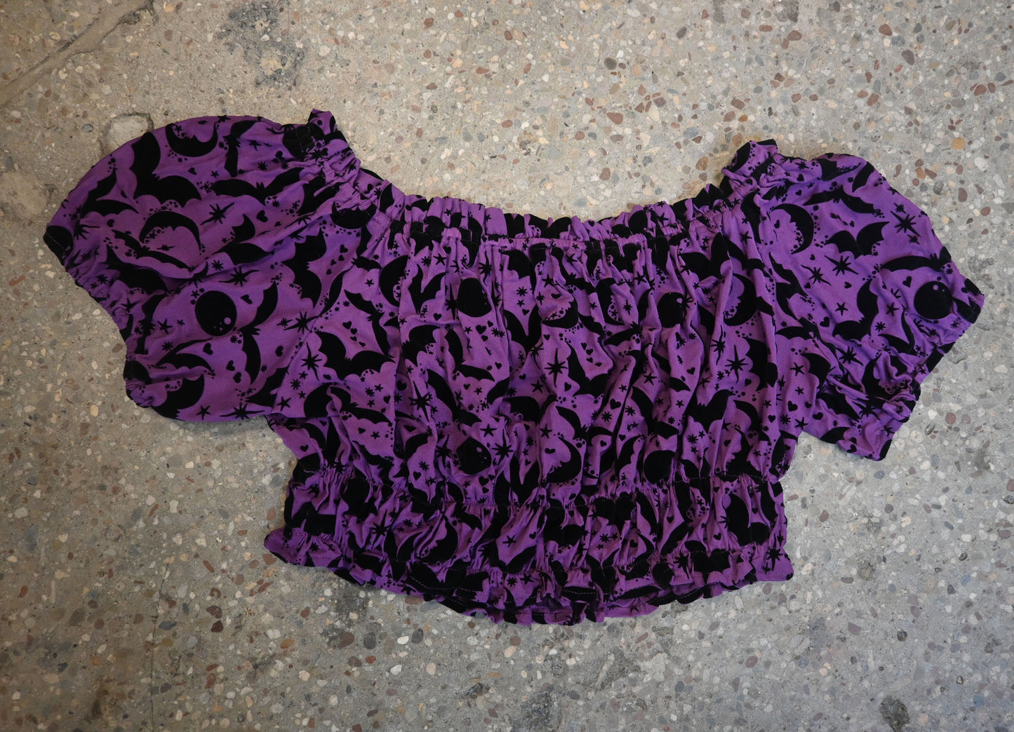 *PRE ORDER* QUEEN OF HALLOWEEN CROPPED MESH CUTIE PIE TOP