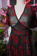 Lydia Wrap Dress in Pink Rose Bouquet Mesh main image 0