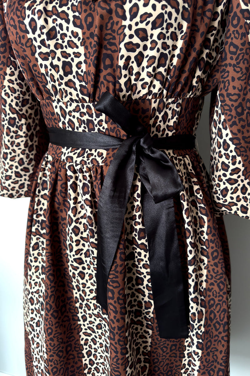 Eva Dress Leopard Print by The Oblong Box Shop