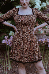 Wednesday dress in Leopard Print