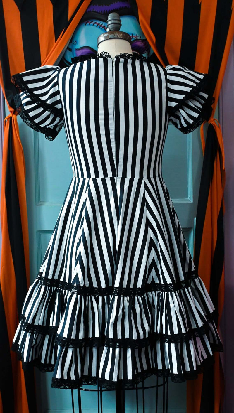 Adelaide Dress in Sandworm Stripes