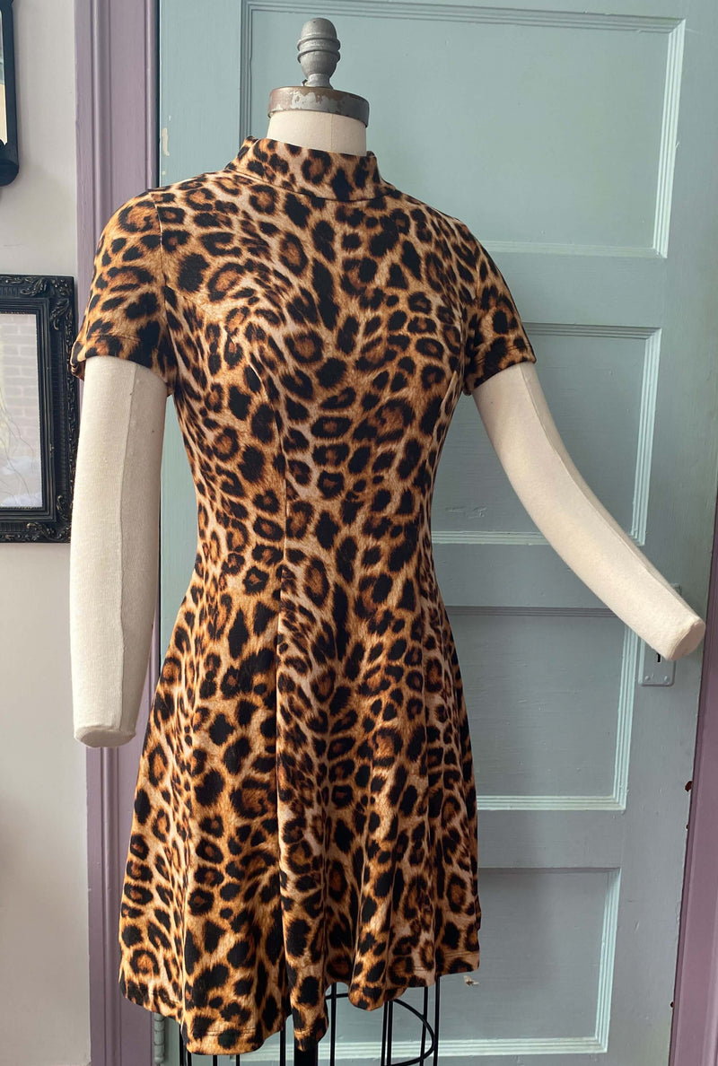 Emma Dress in Leopard Print