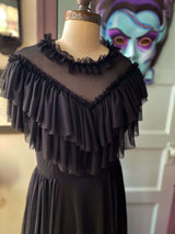 Mina Dress in Black mesh