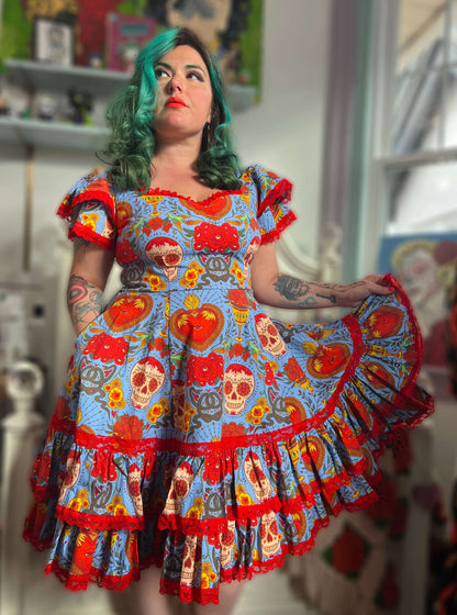 Adelaide dress in Sacred Heart Print