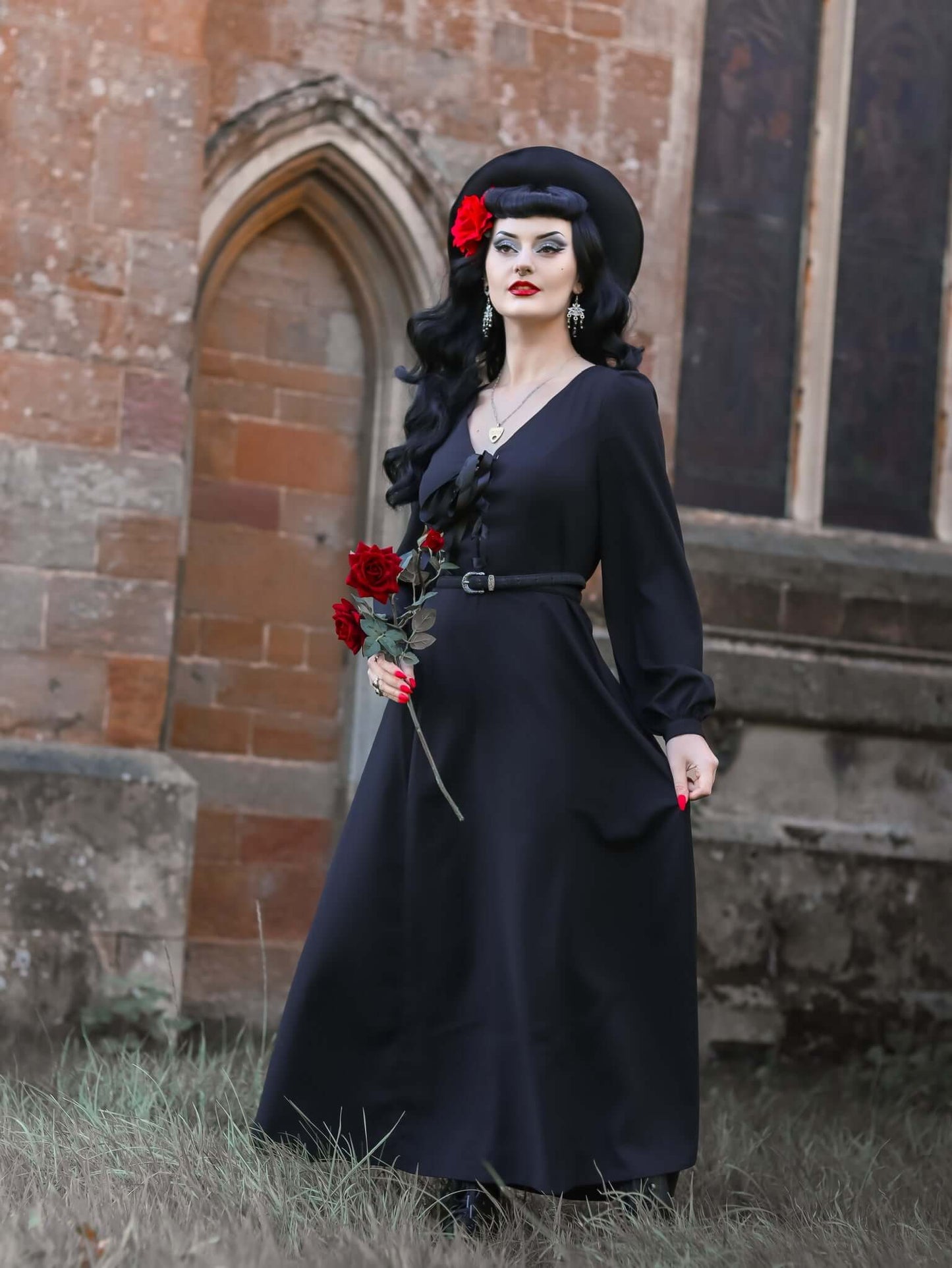 Penny Maxi Dress in Salem Black