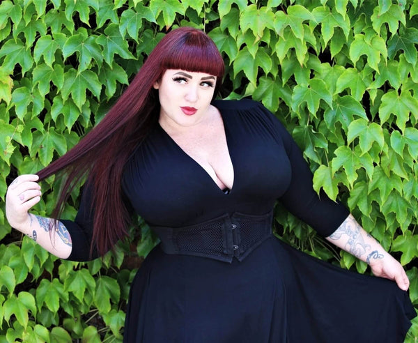 black raquel swing dress