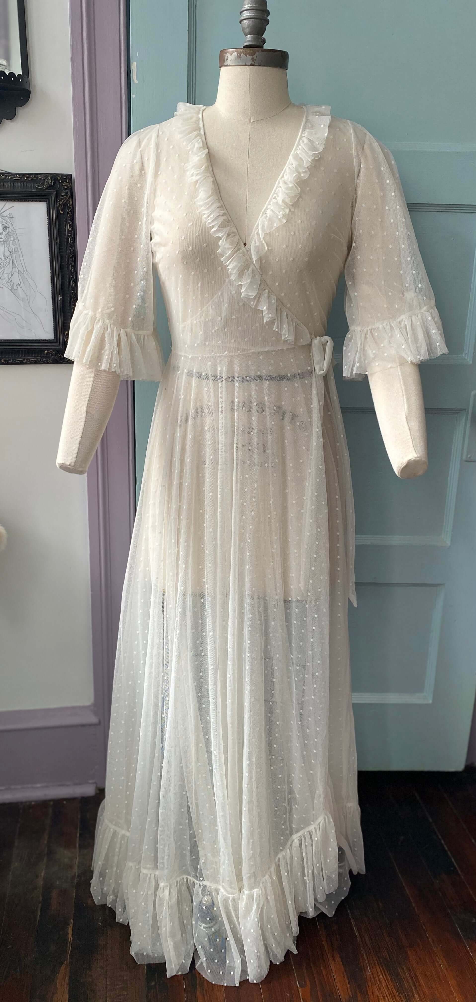 Ophelia Dress - Shadow Iris Ivory