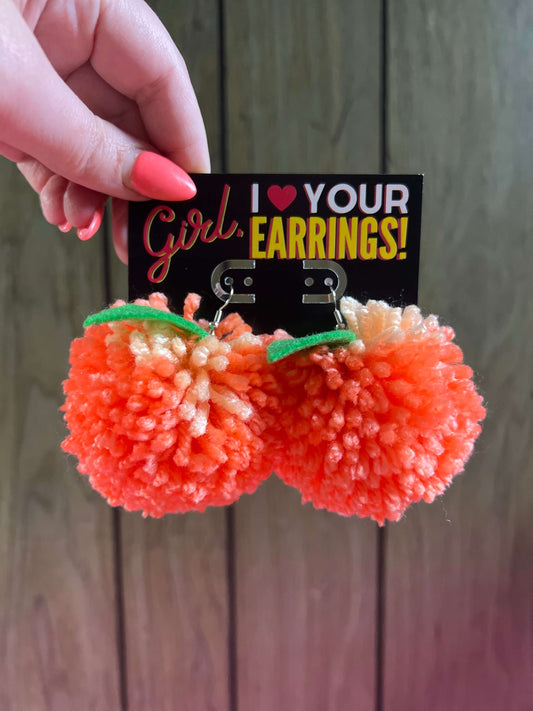 Peach State Hottie Earrings by Artsy Black Girl