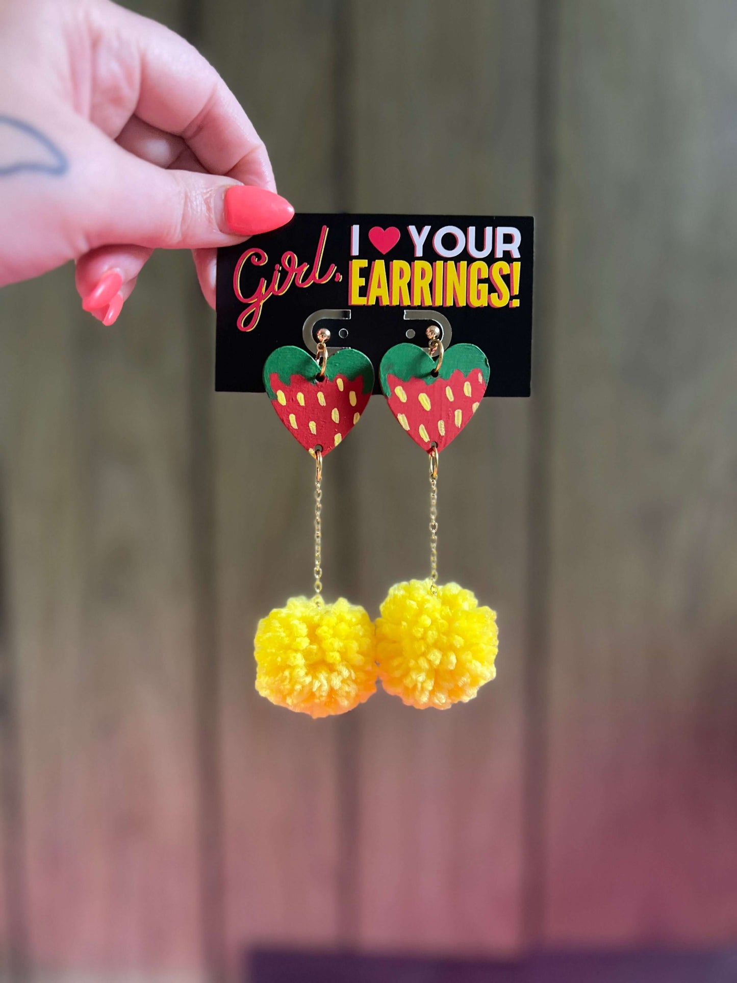 Strawberry Blondie Earrings by Artsy Black Girl